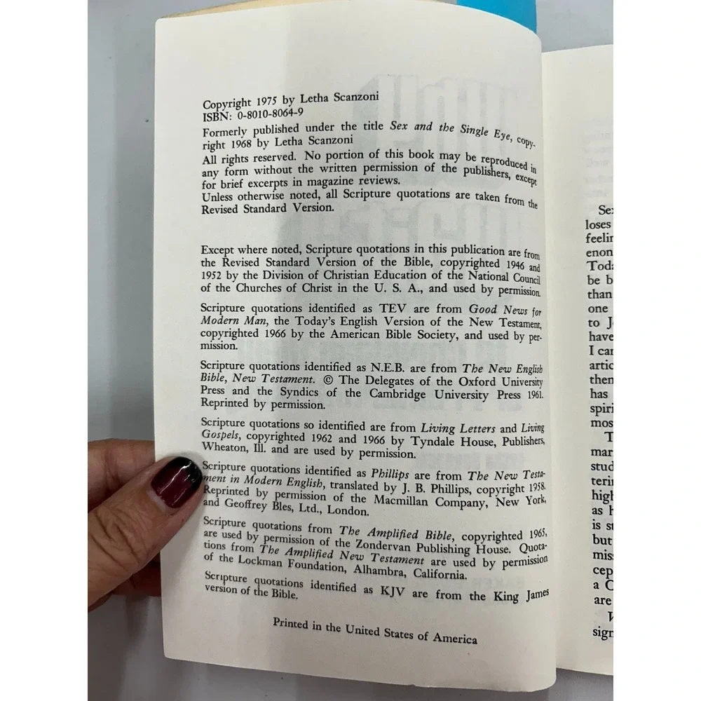 Why Wait? Letha Scanzoni‎ 1975 Christian View Premarital Sex Baker Book House